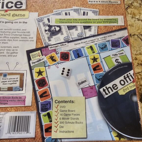 The Office DVD Board Game Trivia Dunder Mifflin Pressman 2008 NBC - Picture 3 of 3